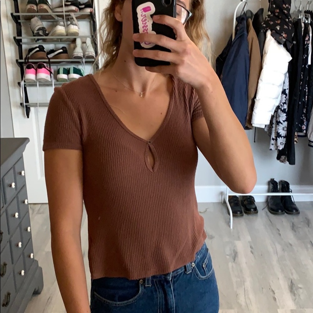 Urban outfitters brown shirt